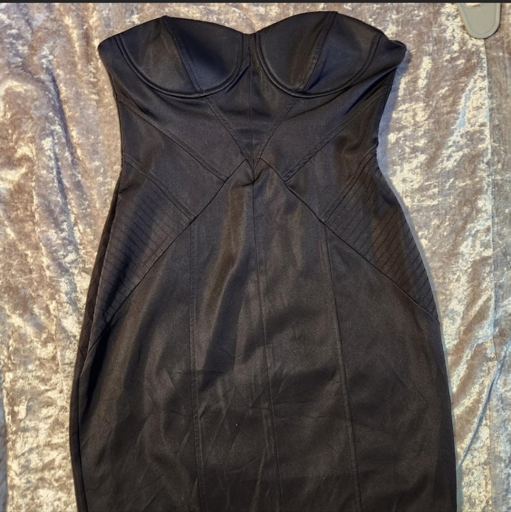 Forever 21 Black Strapless Dress
